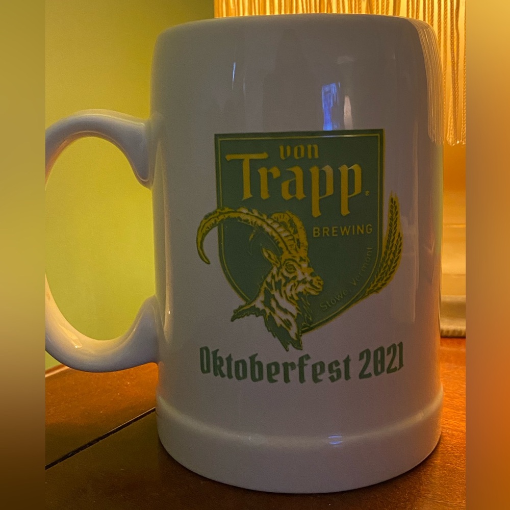 Von Trapp Brewing Oktoberfest 2021 Stowe Vermont Ceramic Beer Stein Mug